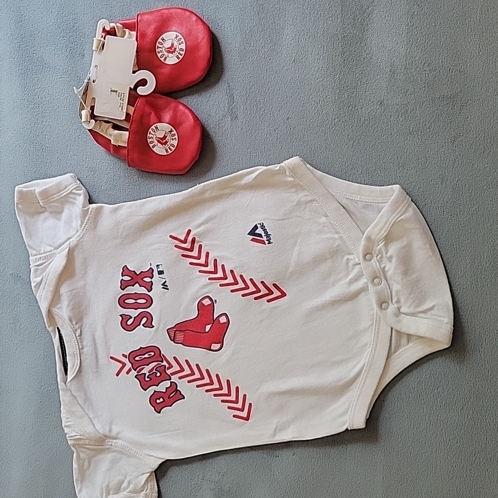 Red Sox Onesie and Booties